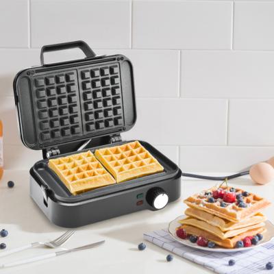 China Adjustable Thermostat Electric Snack Maker / Waffle Maker for sale