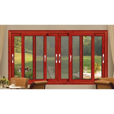 China Saga Low E Sliding Glass Living Room Windows for sale