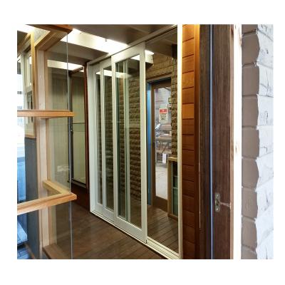 China Sound Insulation Cheap Price Saga Fire Rated Stack Aluminum Sliding Doors for sale