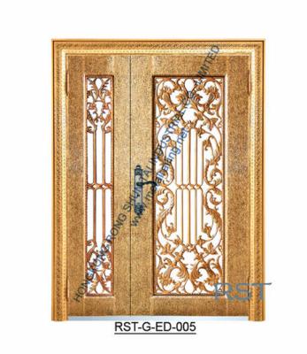 China European Modern Garden / Patio / Hotel Decoration Mal Shuntai Iron And Glass Door for sale