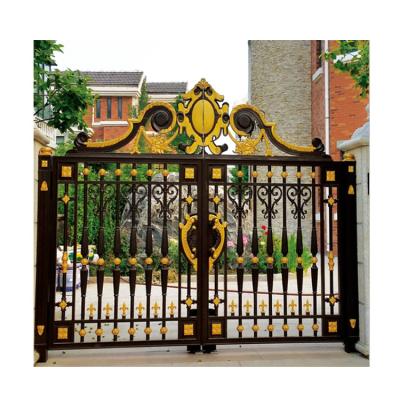 China Hot sale garden/patio/hotel decoration wrought iron door,latest modern home base track designs,steel sliding door supplier for sale