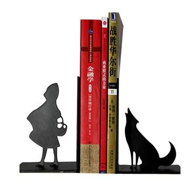 China Minimalist Customized Shelf Metal Folding Bookends Metal Home Office Book Holder Book Rack for sale