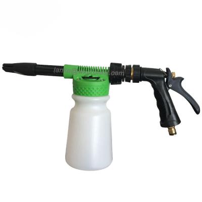 China New Style Water Pressure Pressure Green Color Snow Foam Sprayer Car Manual Foam Gun for sale