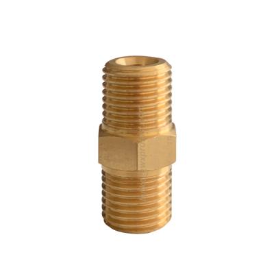 China The New High Pressure Joint Car Washing Machine Snow Foam Lance Adapter Male Brass Connector G1/4 + Male G1/4 for sale