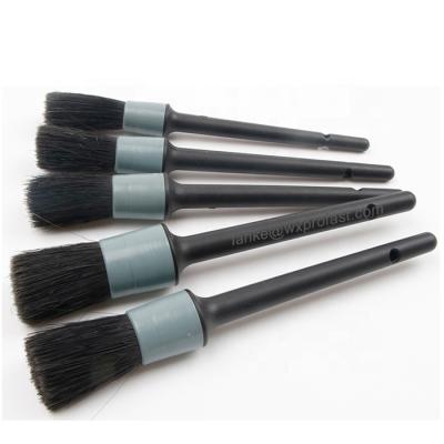 China For Car Wash Set Interior Automotive Car Wash Detailing Brush 5 PCS Sharpen PP Hair Bristle Cleaning Tool For Car Air Vent Car Wheel for sale