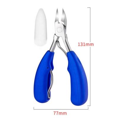 China Factory Price Durable Blue ABS Handle Cuticle Nipper And Pusher Dead Skin Clipper Scissors Olecranon Various Set for sale