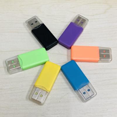 China Factory Supply IUSB Mini Usb 2.0 Tf Tf SD High Speed ​​SD Card Reader Mini With Cover Adapter Memory Card Reader for sale