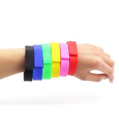 China Promotional Custom USB Flash Trainer Bulk Cheap Silicone Led Wristbands Pormo USB Memory Wristband USB 3.0 Flash Workout Flash Wristband for sale