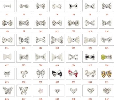 China Professional Nail Art Decorations , Faux Pearl / Rhinestone Nail Art Decals / Stickers for sale