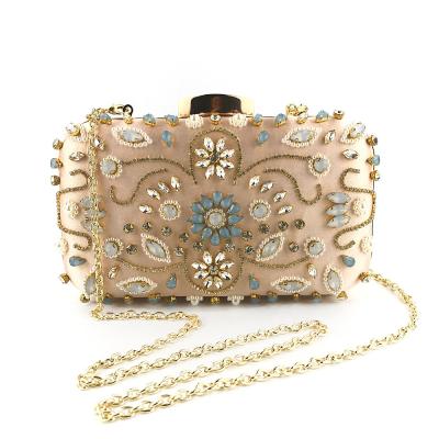 China High Quality Elegant Beauty Beaded Clutch Bag For Wedding Ladies for sale