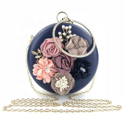 China Flower Clutch Fashion Luxury Girl Bags Delicate and Beautiful Bridal Evening Clutch Bag for sale