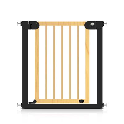 China Protect Baby Baby Safety Automatic Narrow Gate For Dog Cat Fence Barrier Child Wooden Metal Stair Gate Safety Gate for sale