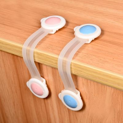 China Safety Baby Safety Cute Protector Smile Strap Lock Child Safety Products Safe For Cabinet Drawers Fridge Kid Child for sale