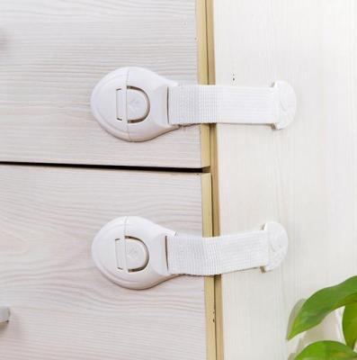 China Child Safe Child Safe Locks Window Security Cloth Belt Lock Cabinet Drawers Baby Safety Locks for Wardrobes for sale