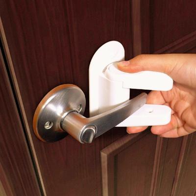 China High Quality Cabinet Doors Security Door Adhesive Lever Lock For Baby Children Render Heavy Duty Door Handle Child Protection Locks for sale