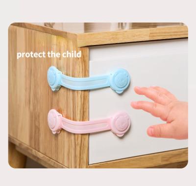 China Hot Sale Cute Bear Baby Safety Locks Drawer Cabinet Toilet Drawer Door Child Safety Strap Lock for Cabinets and Drawers for sale