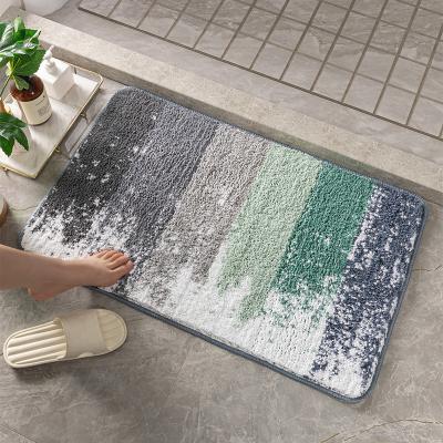 China Sustainable High Quality Soft Washable Microfiber Bath Room Anti-Slip Mat for sale