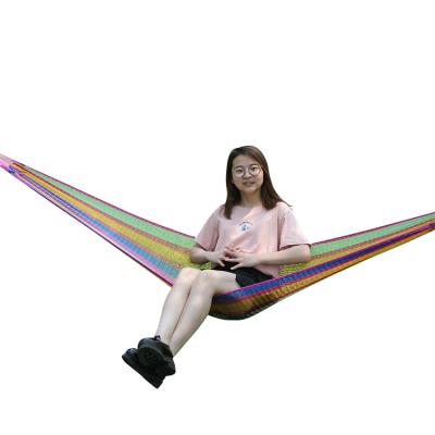 China Wholesale Small Leisure Double Hammock Lightweight Outdoor Net Hammock for sale