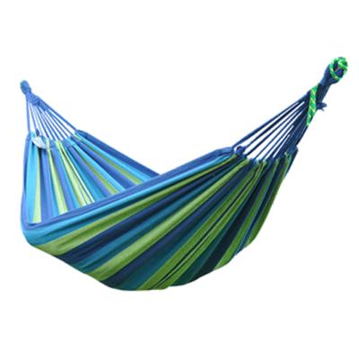 China Contemporary PIRNY Striped Color Cotton Canvas Tree Hammock For Kids Free Standing Cotton Rope Hammock for sale