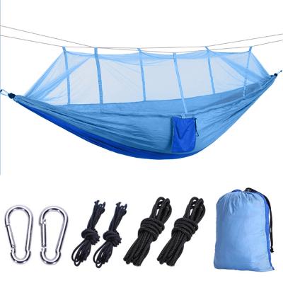 China Ultralight Outdoor Free Standing Mosquito Net Hammock Portable Camping Hammock Nylon Outdoor for sale