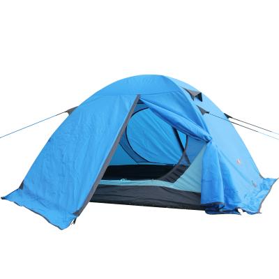 China manual ultralight UV-resistant aluminum pole outdoor camping tent for 3-4person for sale