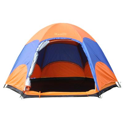 China Easy Set Up Outdoor Camping Manual Hexagon Tent for sale