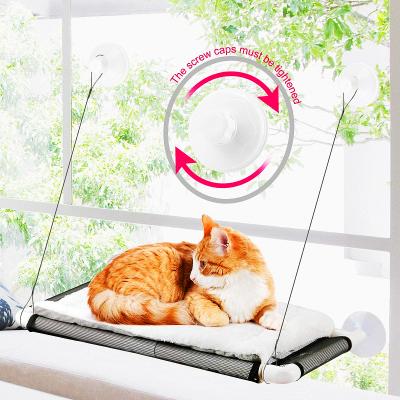 China Factory Outlet 2021 Travel Big The Latest Winter Screw Sucker And Strong Cat Rest Seat Pet Hammock Super Window Seat With Cover for sale