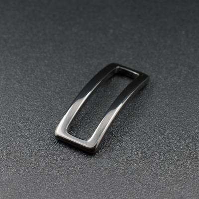 China Black Ceramic Magnet Classics Hole Style Lovers Pieces Rectangle Zirconia Bracelets Shape Ceramic Jewelry Pieces for sale