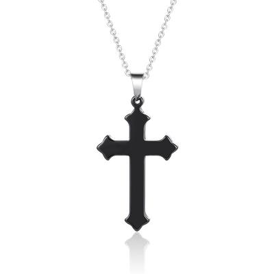 China Factory Supply Religious Elegant Ribbon Necklace Women Cross Necklace For Sale for sale