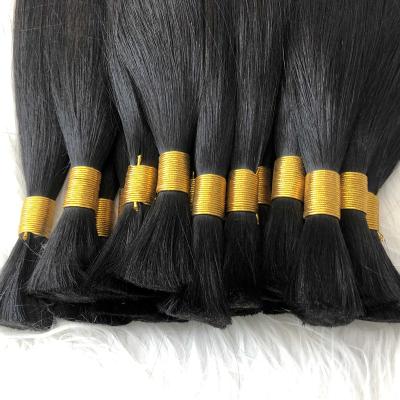 China Virgin Material Wholesale Unprocessed Raw Cuticle Aligned Brazilian Bulk Hair, Virgin Hair Weave Vendors Bulk Bundles for sale