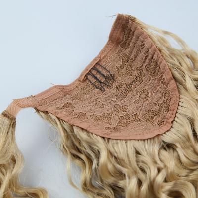 China Material Hair Wrap Ponytail Extension, 100% Virgin Hair Wholesale Ponytail, Brazilian Ponytail Hair Extensions for sale