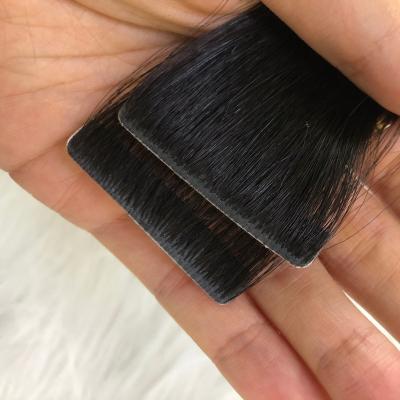 China 100% Invisible Hand-tied Seamless Injected Virgin Hair Tape Hair Extension , Virgin Cuticle Aligned PU Skin Tape Ins Hair Weft Extensions for sale