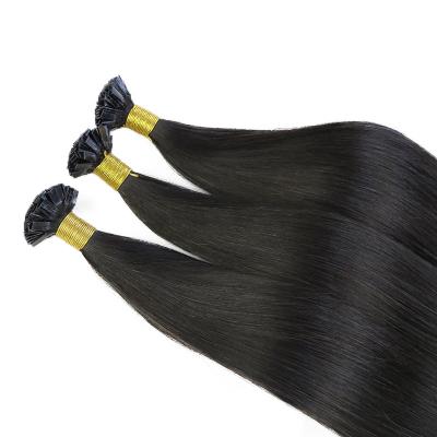 China 100% Human Hair 100% Virgin Keratin Hair Extensions Sellers Pre Bonded Raw Unprocessed Keratin Flat Tip Hair Extensions for sale