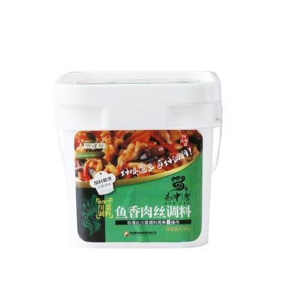 China Plastic Bucket Best Seller Chilli Shredded Fish Seasoned Pork Gravy With Garlic Sauce for sale