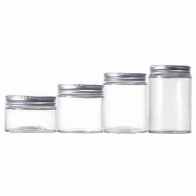 China Recyclable Clear Glass Sealed Bottle Kitchen Storage Glass Honey Bottle for sale