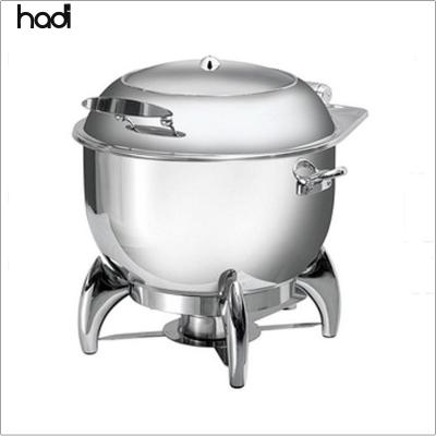 China Kitchen Convenient Equipment Hotel Buffet Food Supply Warmer Pot, Electric Hydraulic Soup Heating Pot Kettle 11L Soup Pot with Glass Lid for sale