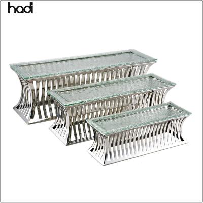 China Accessories Decoracion Table Top Altitude Buffet Luxury Sourcing Cold Display,Cake Stand Riser,Buffet Riser Glass For Sale for sale