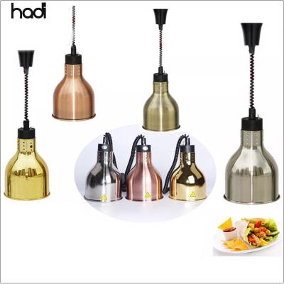 China Restaurant Guangzhou hadi catering supplies shake stainless steel food warmer light colorful cheap hanging electric lamp wholesale for sale