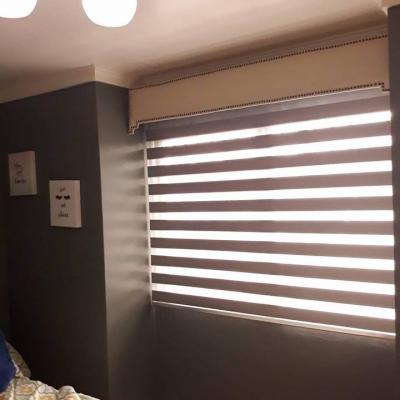 China 2018 Germany Mini Duo Roller Sun Anti-UV Solar Blinds For Window Easy Install Zebra Blind Fabric for sale