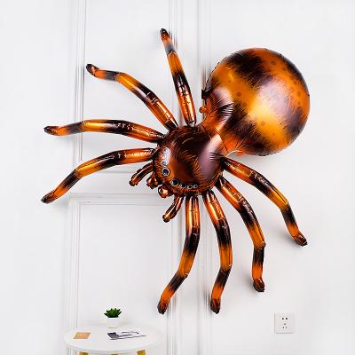 China Party supplies New Style 4d Spider Party Balloons Halloween Decorations Carton Foil Balloon Realistic Wholesale Balloons for sale