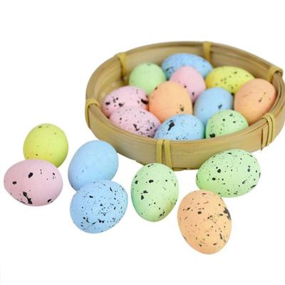 China Foam Easter Decoration Eggs DIY Foam Eggs Rattan Ring Easter Crafts For Party Decoration Home Supplies Door Hanging Decor for sale