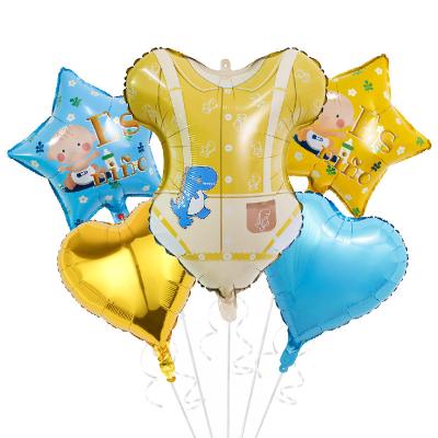 China Foil Wholesale cute baby clothes children's shirt shape foil balloon for baby shower birthday party decoration for sale