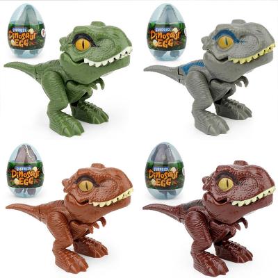 China Plastic Finger Dinosaur Anime Action Figures Toys Funny Dino Eggs Creative Tricky Tyrannosaurus Model Fidget Toy for sale