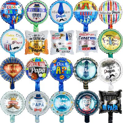 China Gift Toy 10inch Spanish Father day balloons papa party supplies best papa Trophy champion for father party decorations super papa for sale