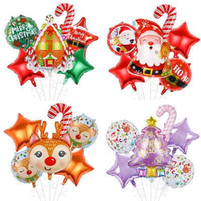 China Advertising Toy Merry Christmas Christmas set foil balloon Merry Christmas party scene decoration balloon supplies for sale