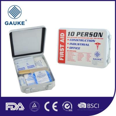 China Outdoor 10 Person Kids OSHA ANSI First Aid Kit Mini First Aid Pack With PP Box for sale