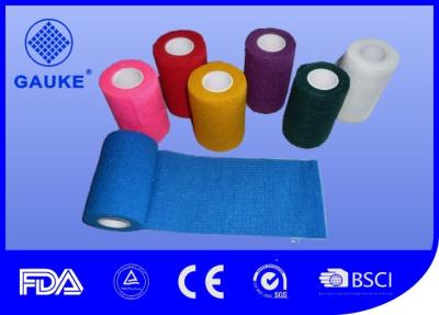 China Colorful Cotton Self Adhesive Elastic Bandage , Roll Gauze Bandage Tape Eco Friendly for sale