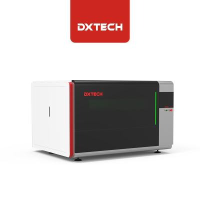 China dxtech water cooled double drive high precision fiber laser small size 1300*900mm 1000w 1500w cutting machine for sale