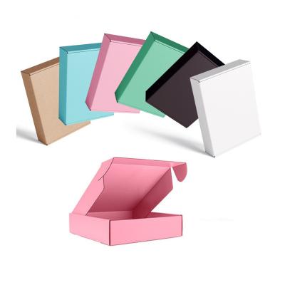 China Customized Print Recyclable Corrugated Subscription Postage PR PO Box Packaging Recyclable Small Purple Corrugated Mailer Mailing Box for sale