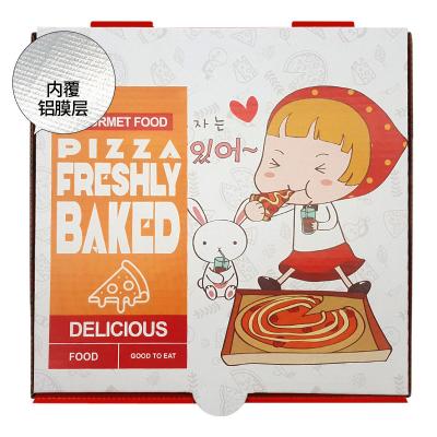 China Recyclable Wholesale Corrugated Custom Printing Personalized Black Cheap Pizza Boxes for sale